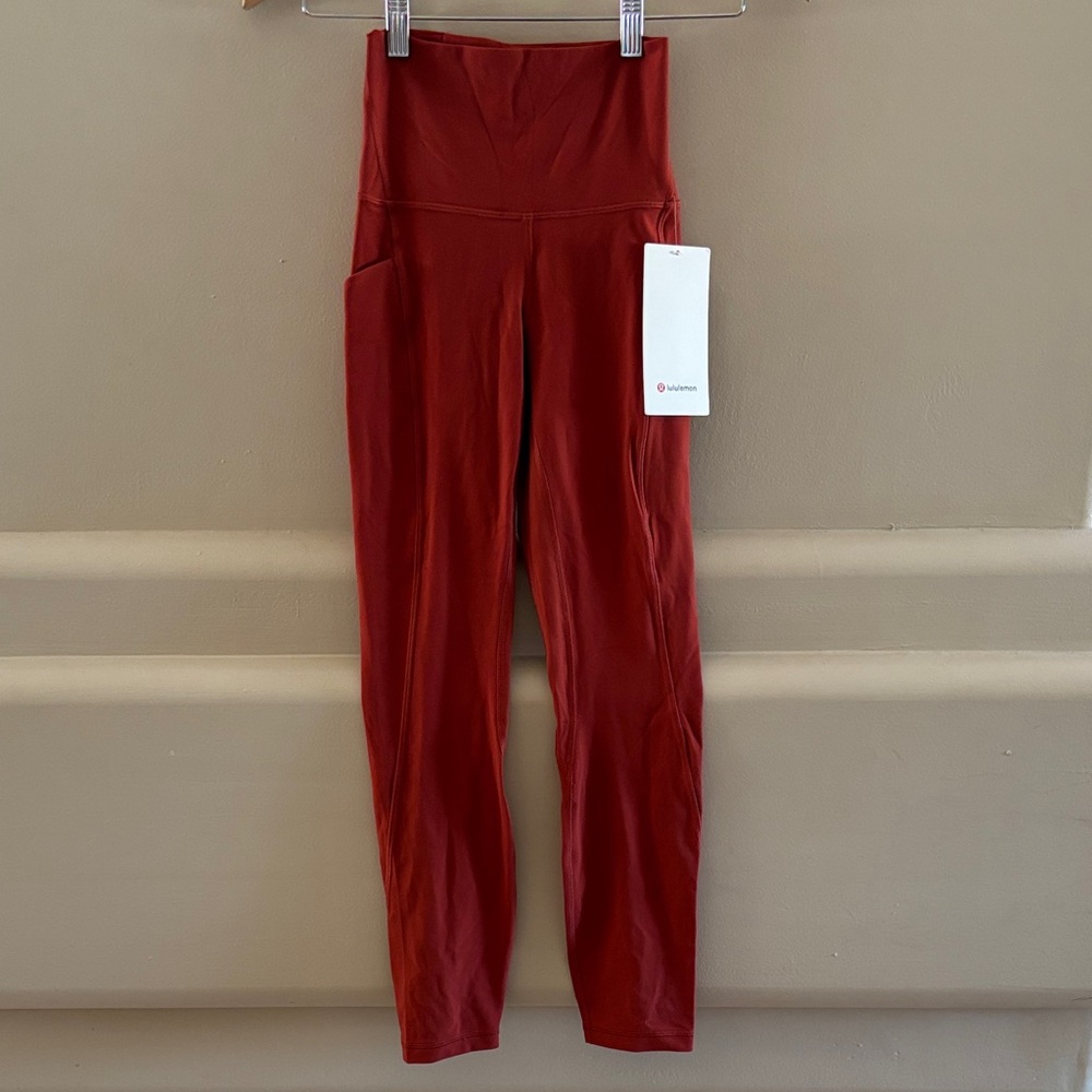 Lululemon Align Leggings 25” With Pockets. Cayenne. Size 2. NWT.